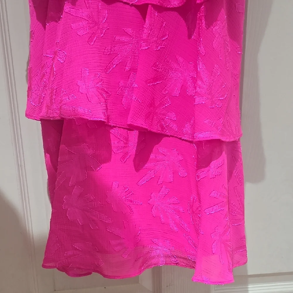 Sam EdelmanVibrant Pink Layered Dress - Picture 5 of 5